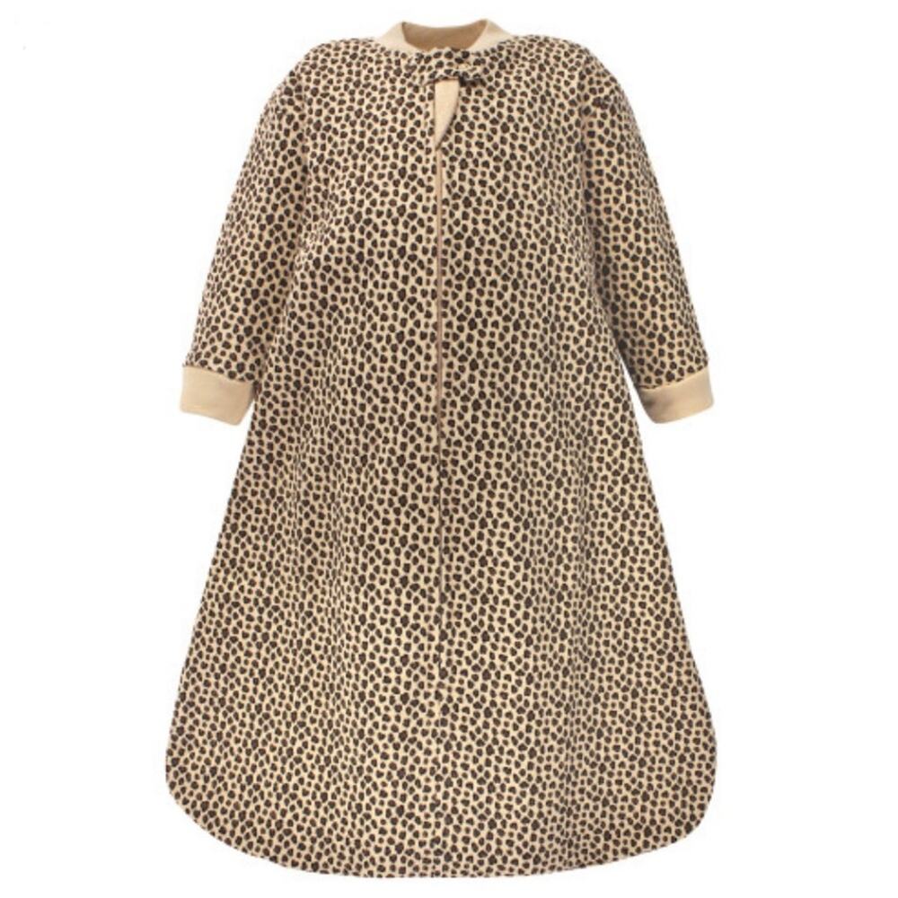 Hudson Baby Beige and Brown Leopard Print Sleep Sack